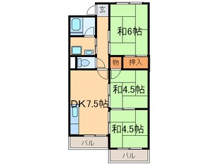 霞ヶ丘レジデンスの物件間取画像